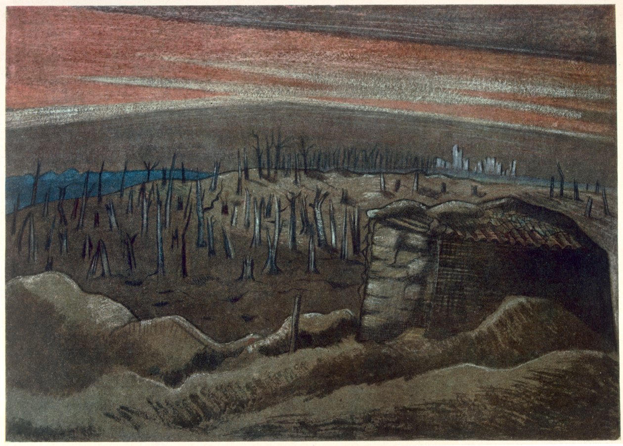 Sanctuary Wood, British Artists at the Front, jatkoa Länsirintamalle, osa 3, Paul Nash tekijältä Paul Nash