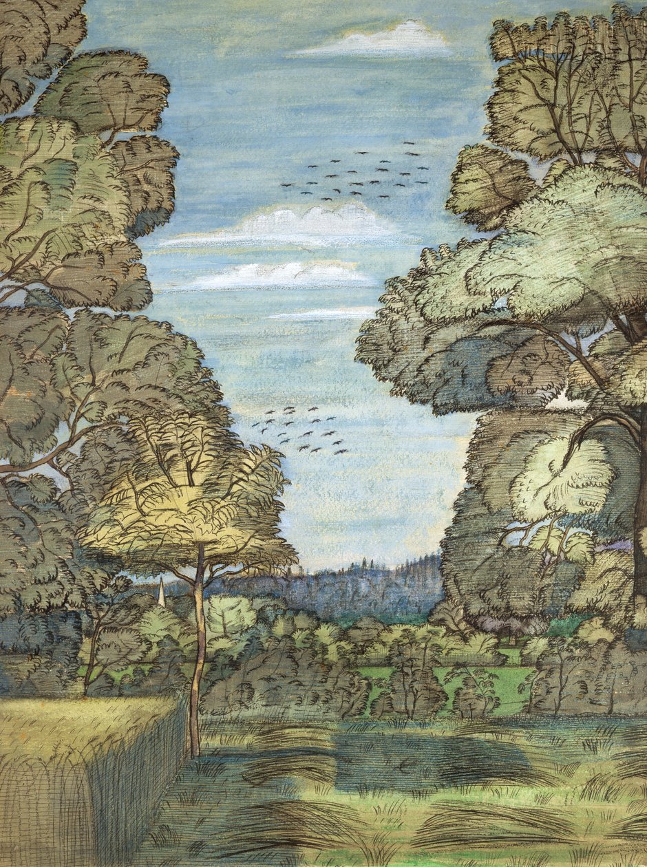 Kesäinen maisema tekijältä Paul Nash