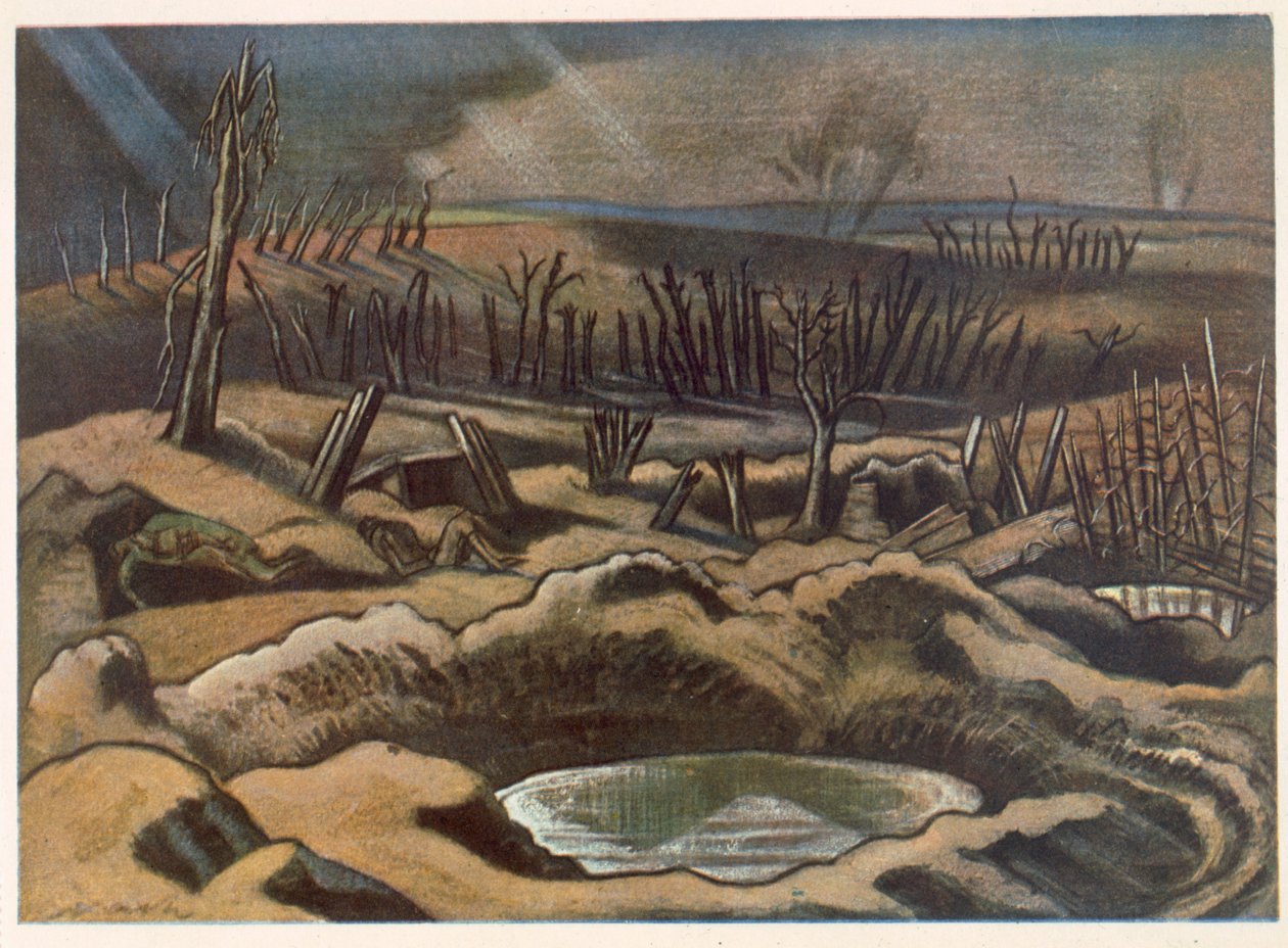 The Field at Passchendaele, Brittiläiset taiteilijat rintamalla, Länsirintaman jatko, osa 3, Paul Nash tekijältä Paul Nash
