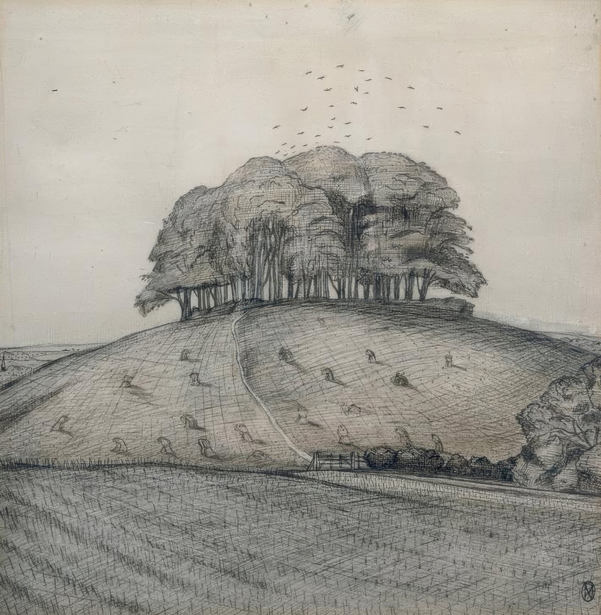 Metsä kukkulalla tekijältä Paul Nash
