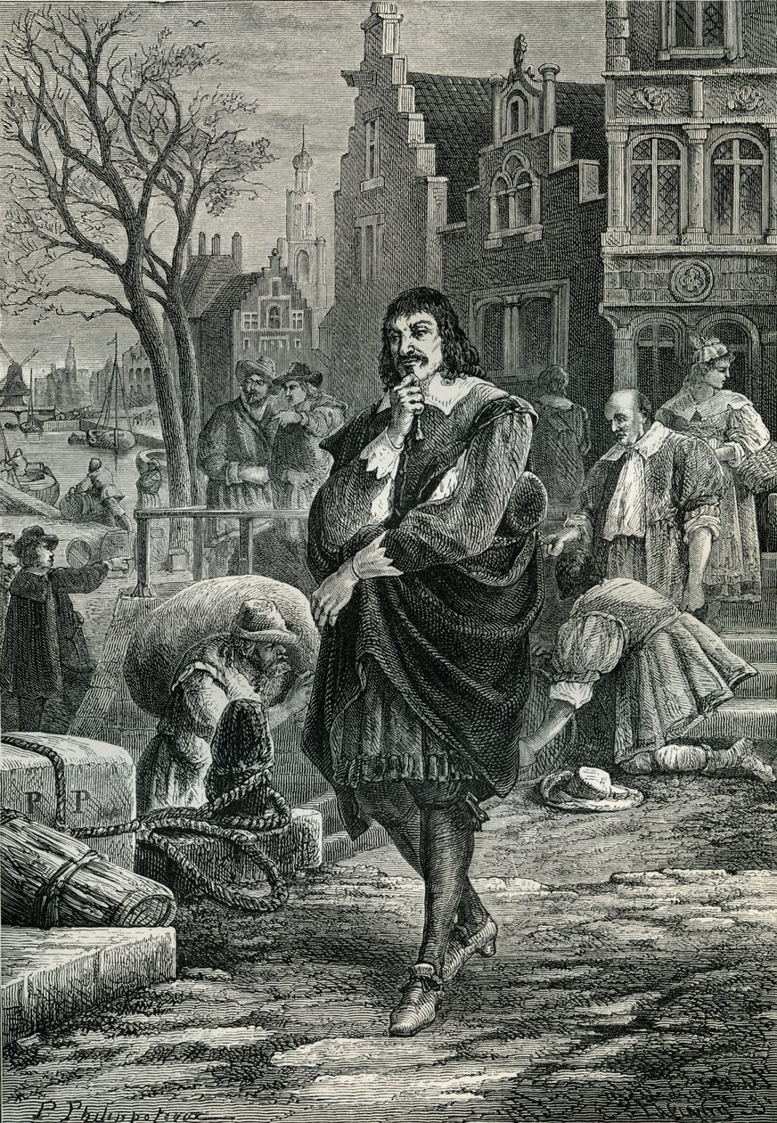 René Descartes Amsterdamissa tekijältä Paul Phillipoteaux