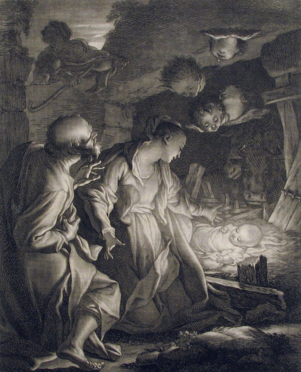 Syntymä, 1727, 1727. tekijältä Paul Ponce Antoine Robert