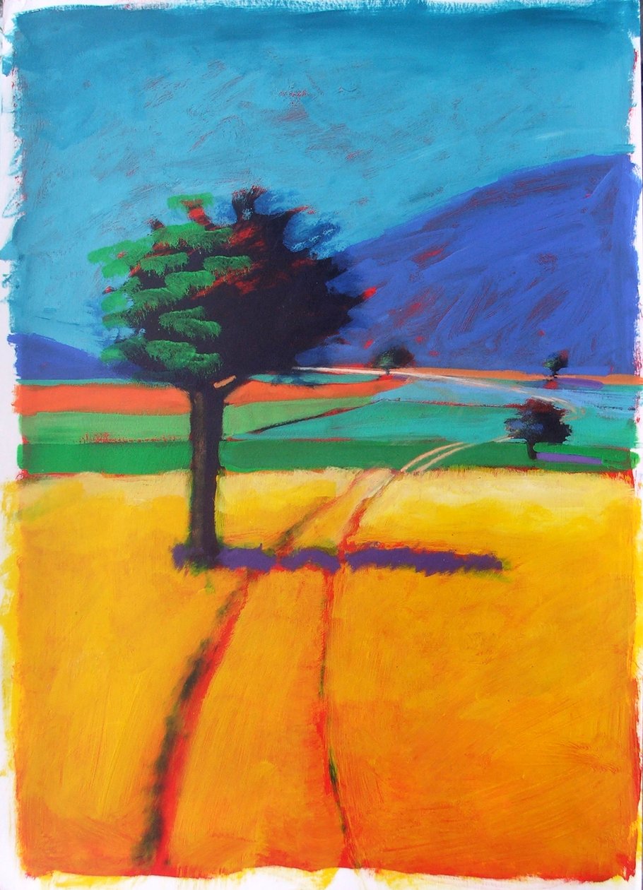 Blue Hill (akryyli kortille) tekijältä Paul Powis