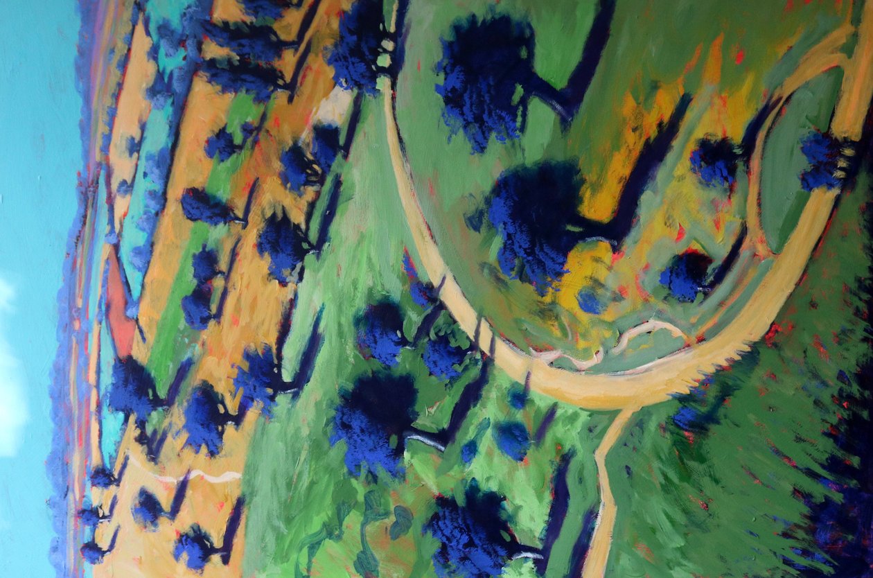 Cotswold Way, 2022 (akryyli taululle) tekijältä Paul Powis