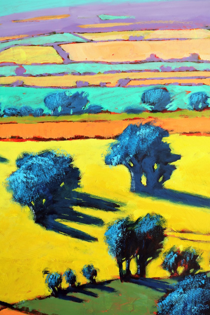Cotswold Way lähikuva 8 (akryylia aluksella) tekijältä Paul Powis