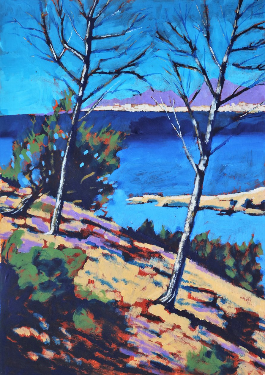 Peguera, 2021 (akryyli paperille) tekijältä Paul Powis