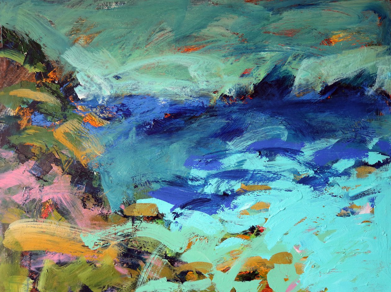 Priests Cove (akryylia aluksella) tekijältä Paul Powis