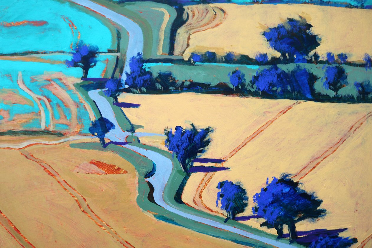 Rural Lane #1, 2022 (akryyli taululle) tekijältä Paul Powis