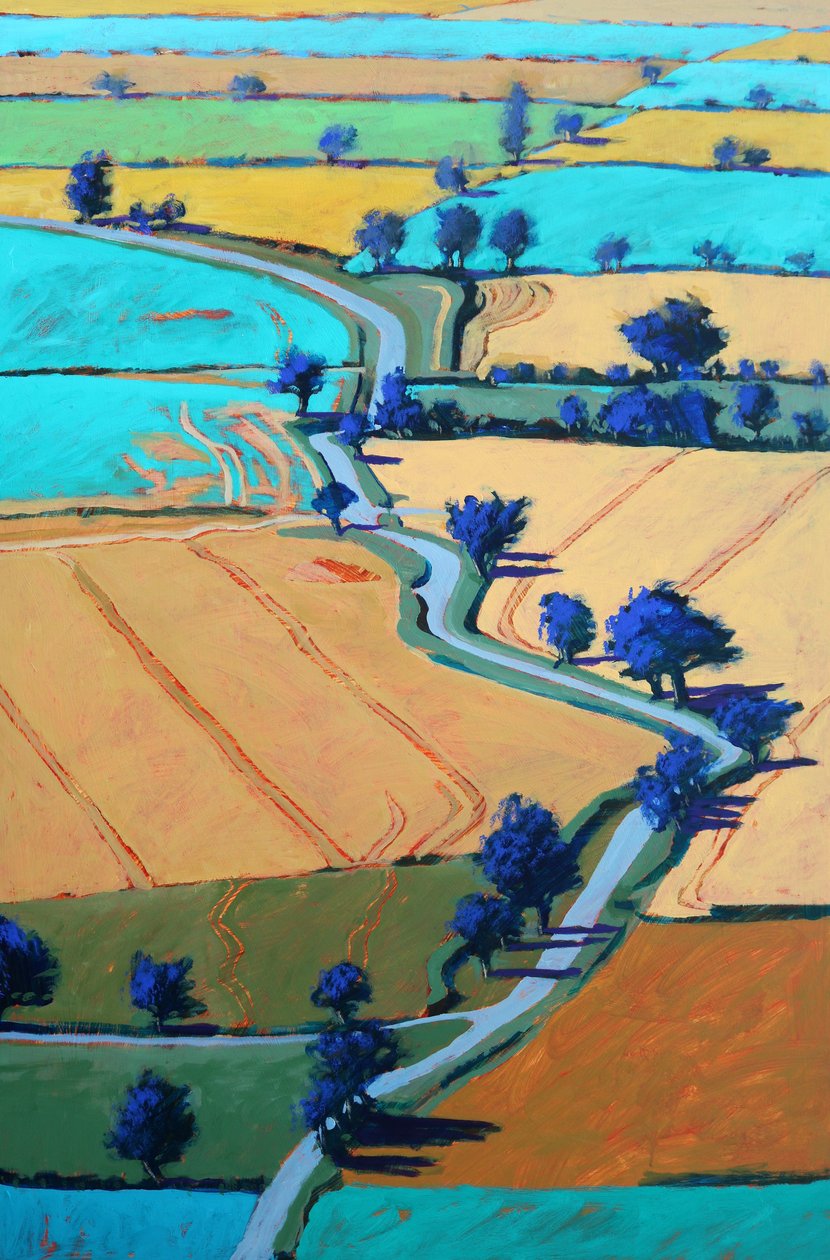 Rural Lane #4, 2022 (akryyli taululle) tekijältä Paul Powis