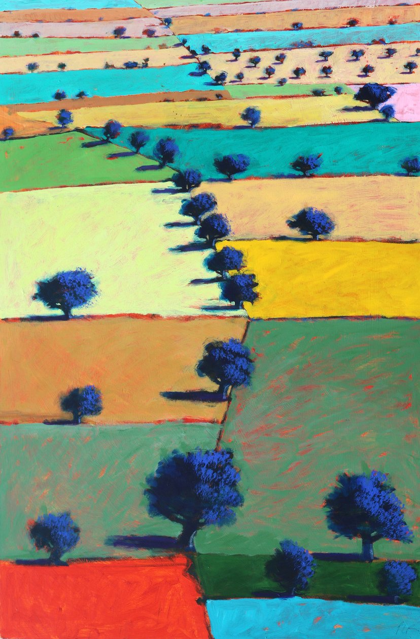 Severn Plain, 2022 (akryyli taululle) tekijältä Paul Powis