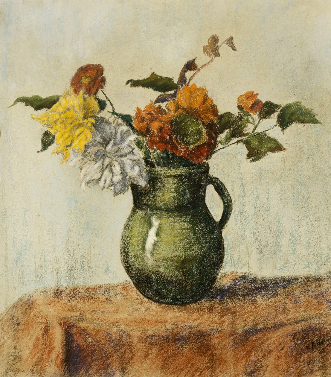 Kukkien maljakko; Fleursin maljakko, n. 1900 tekijältä Paul Elie Ranson