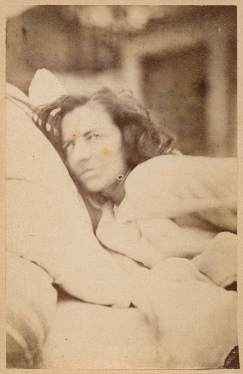 Hysteerinen epilepsia, delirium, himo, levy XXXVI julkaisusta "Iconographie Photographique de La Salpetriere", Bourneville et P. Regnard, Paris, 1876 (albumiprintti) tekijältä Paul Regnard