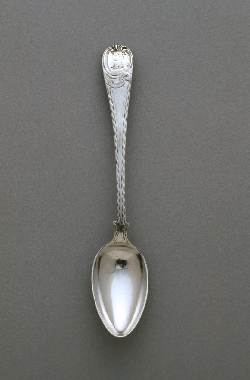 teelusikallinen, c. 1765-1790 (hopea) tekijältä Paul Revere