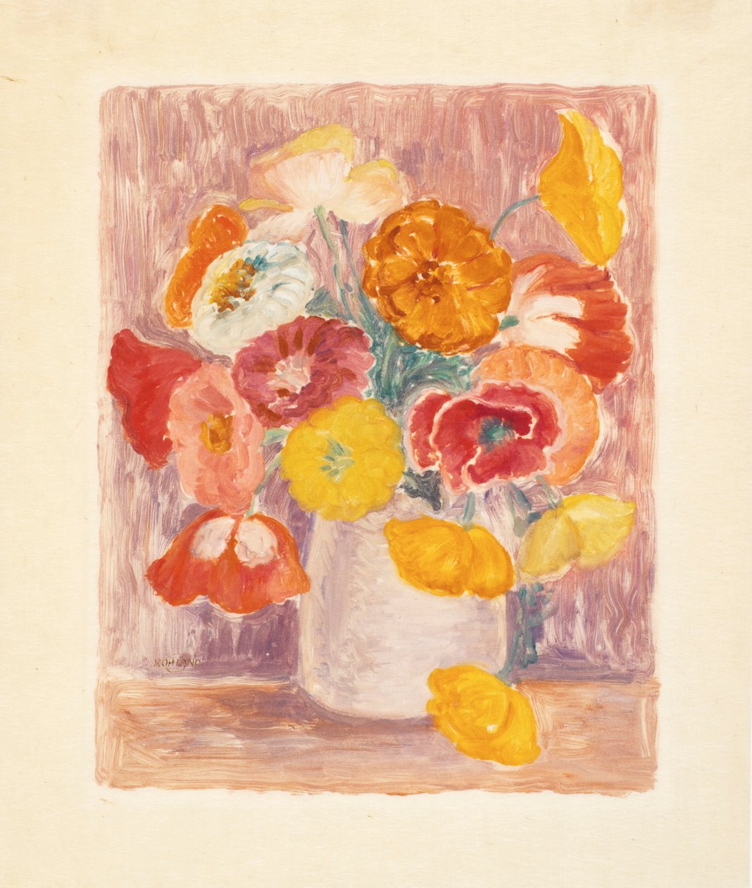 Kukkapala (Zinnias) tekijältä Paul Rohland