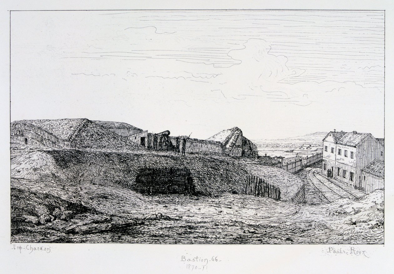 Bastioni 66, Pariisin piiritys, 1870-1871 tekijältä Paul Roux
