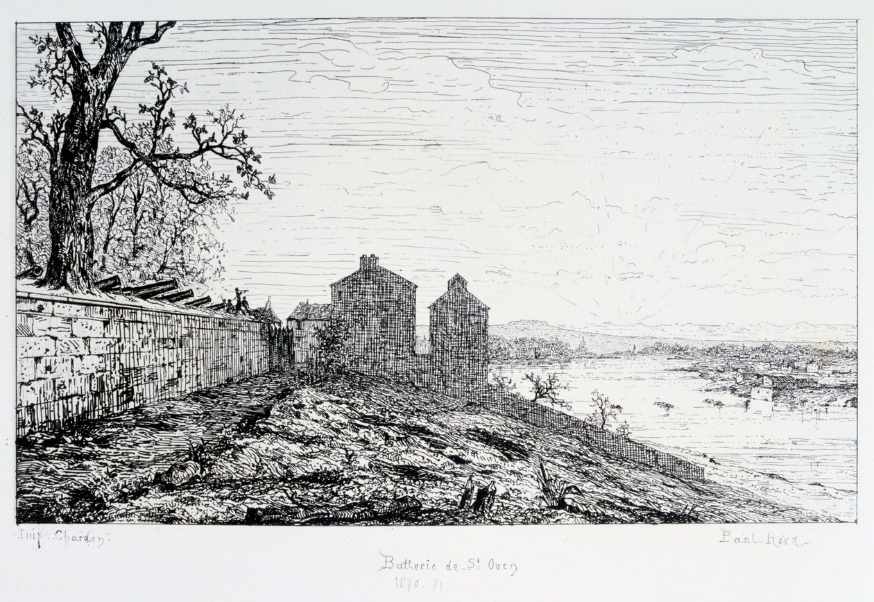 St Ouenin patteri, Pariisin piiritys, 1870-1871 tekijältä Paul Roux