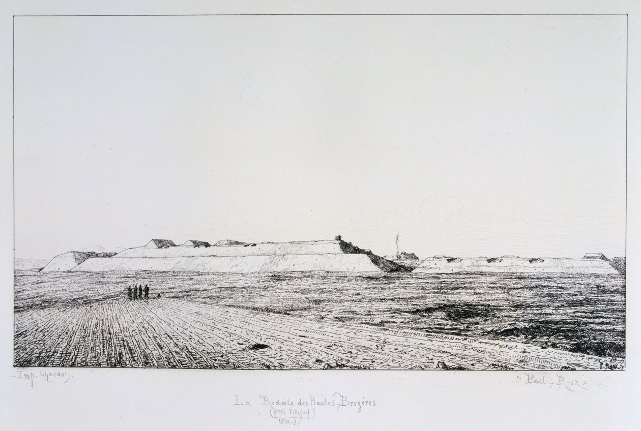 La Redoute des Hautes Brugeres, Pariisin piiritys, 1870-1871 tekijältä Paul Roux