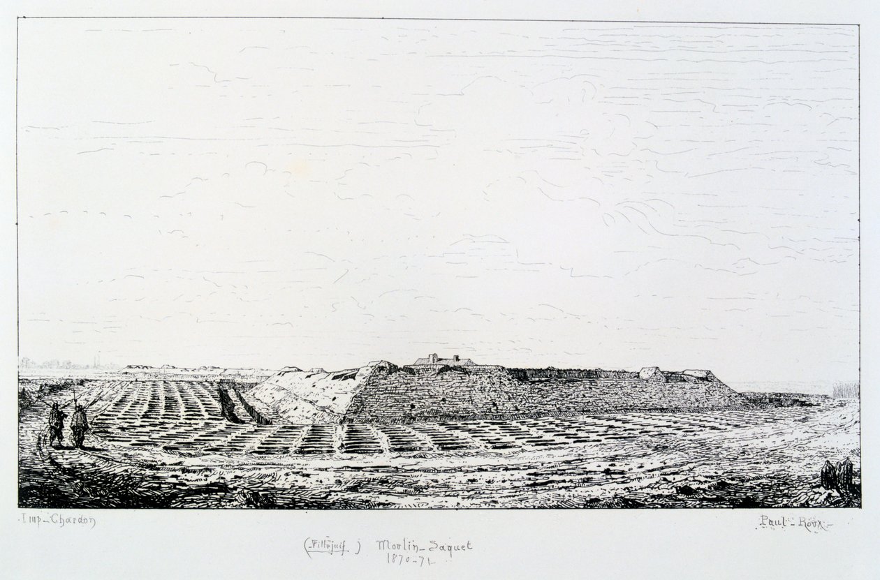 Moulin Saquet, Pariisin piiritys, 1870-1871 tekijältä Paul Roux