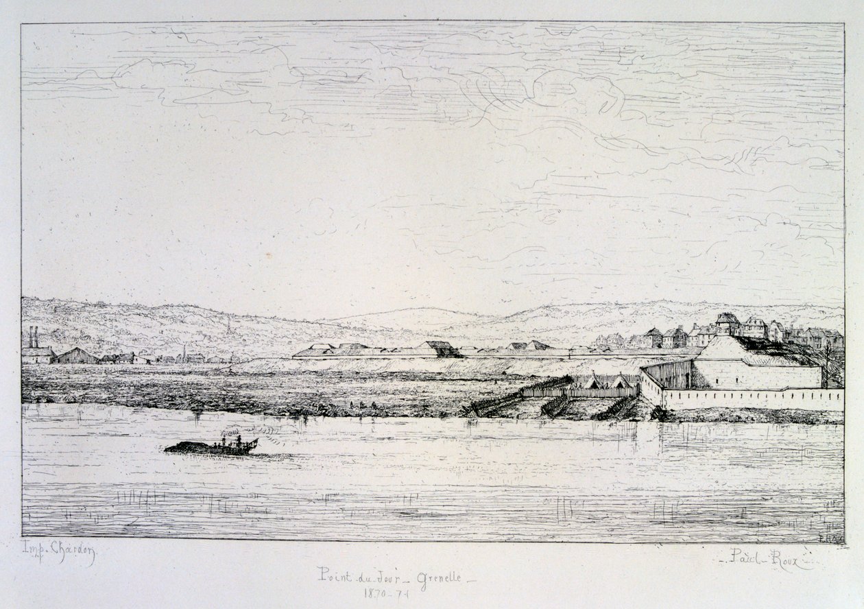 Aamupäivä - Grenelle, Pariisin piiritys, 1870-1871 tekijältä Paul Roux