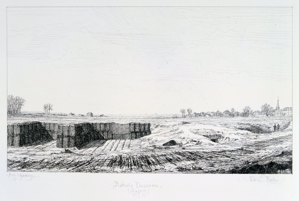 Preussin patteri, Pariisin piiritys, 1870-1871 tekijältä Paul Roux
