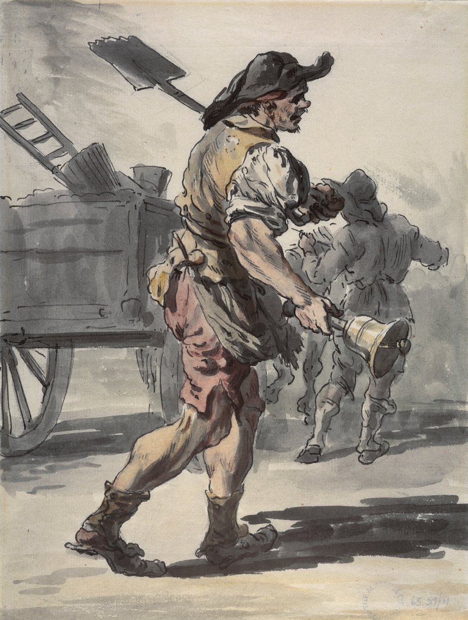 Lontoon hiilimies, 1759 tekijältä Paul Sandby