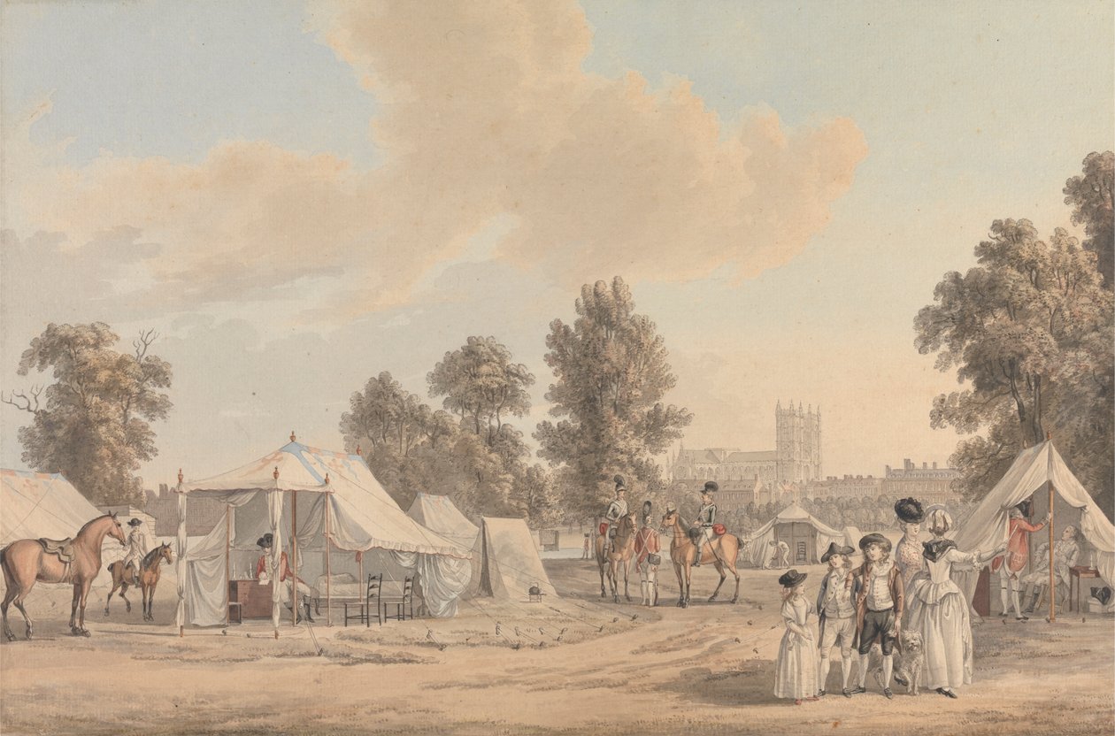 Leirintäalue St. James Parkissa tekijältä Paul Sandby