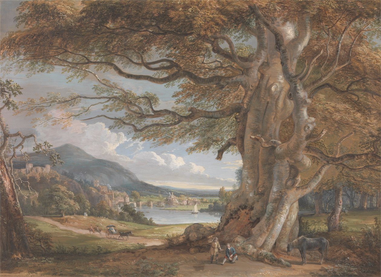 Bridgnorth (rungon väri, vesiväri, liitu ja grafiitti paperille) tekijältä Paul Sandby