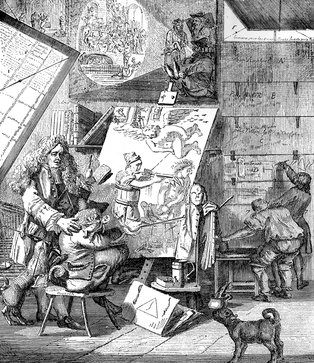 Burleski burleskille, 1753. tekijältä Paul Sandby