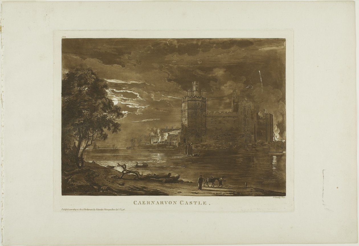 Caernarvonin linna tekijältä Paul Sandby