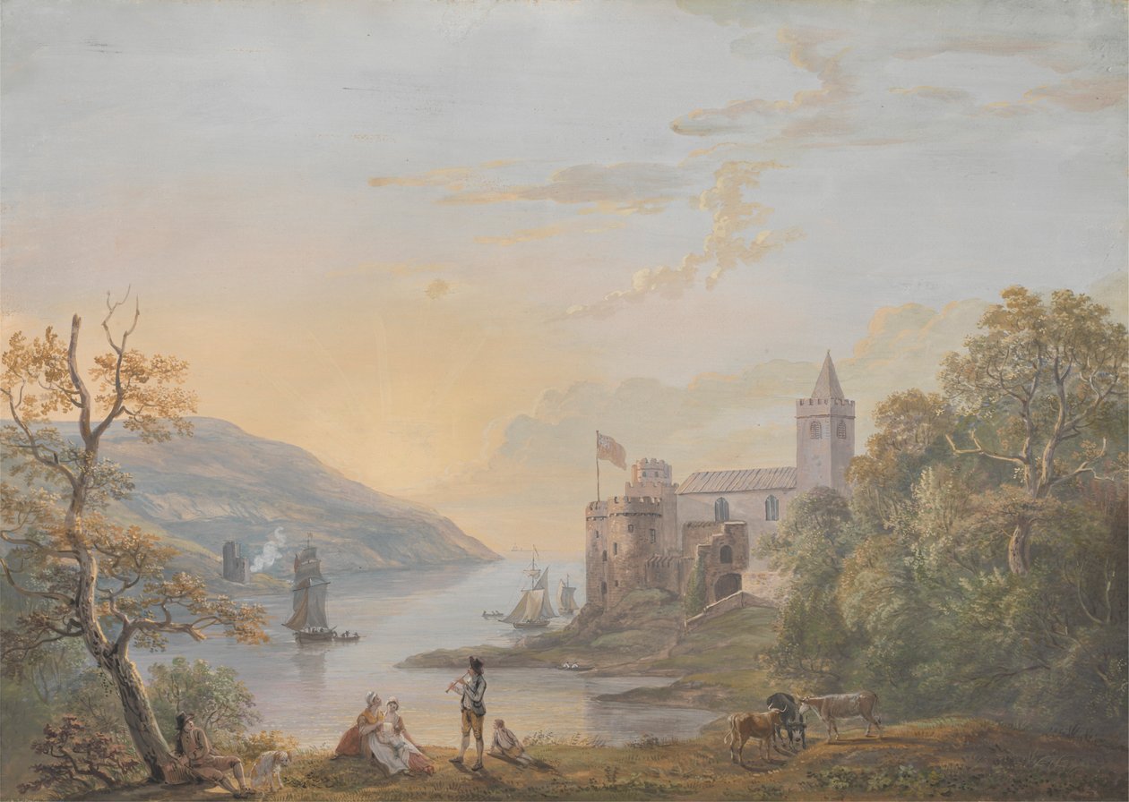 Dartmouthin linna tekijältä Paul Sandby