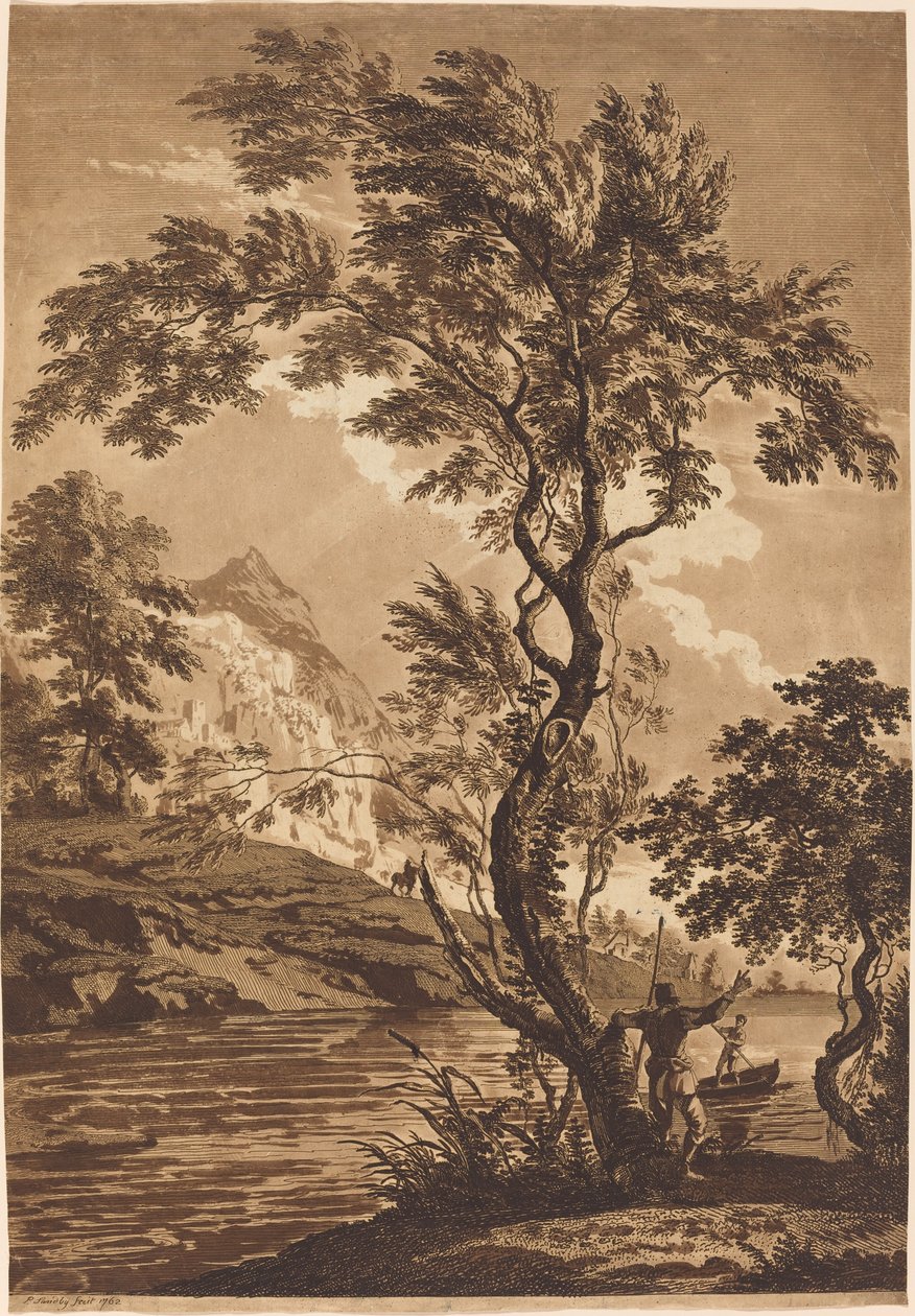 Italialainen maisema tekijältä Paul Sandby