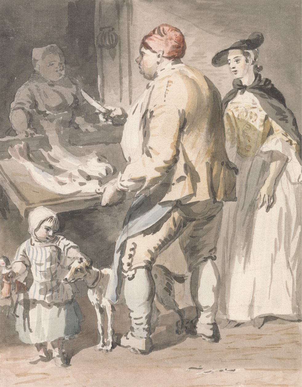 London Cries: A Fishmonger tekijältä Paul Sandby