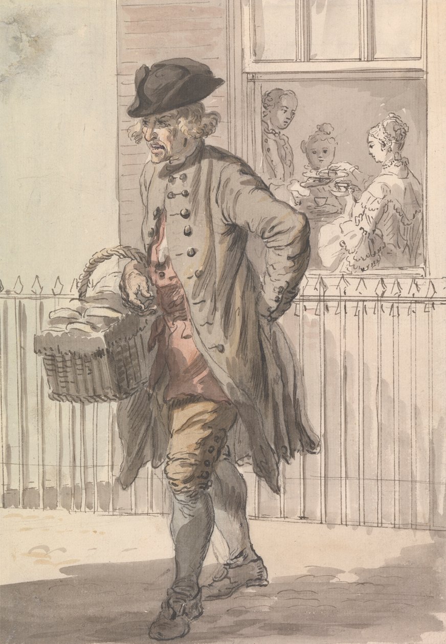London Cries: A Muffin Man tekijältä Paul Sandby