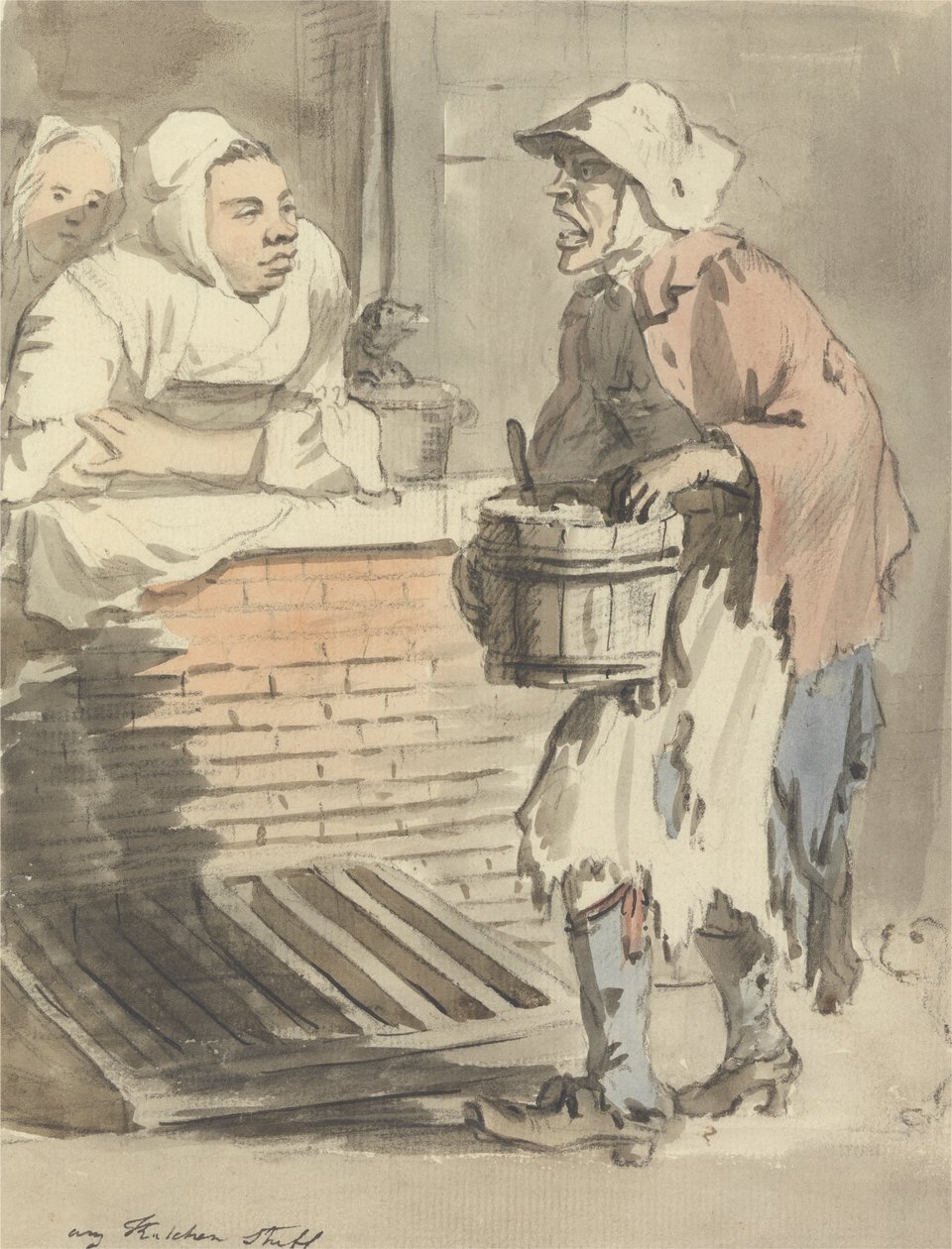 London Cries: "Any Kitchen Stuff" tekijältä Paul Sandby