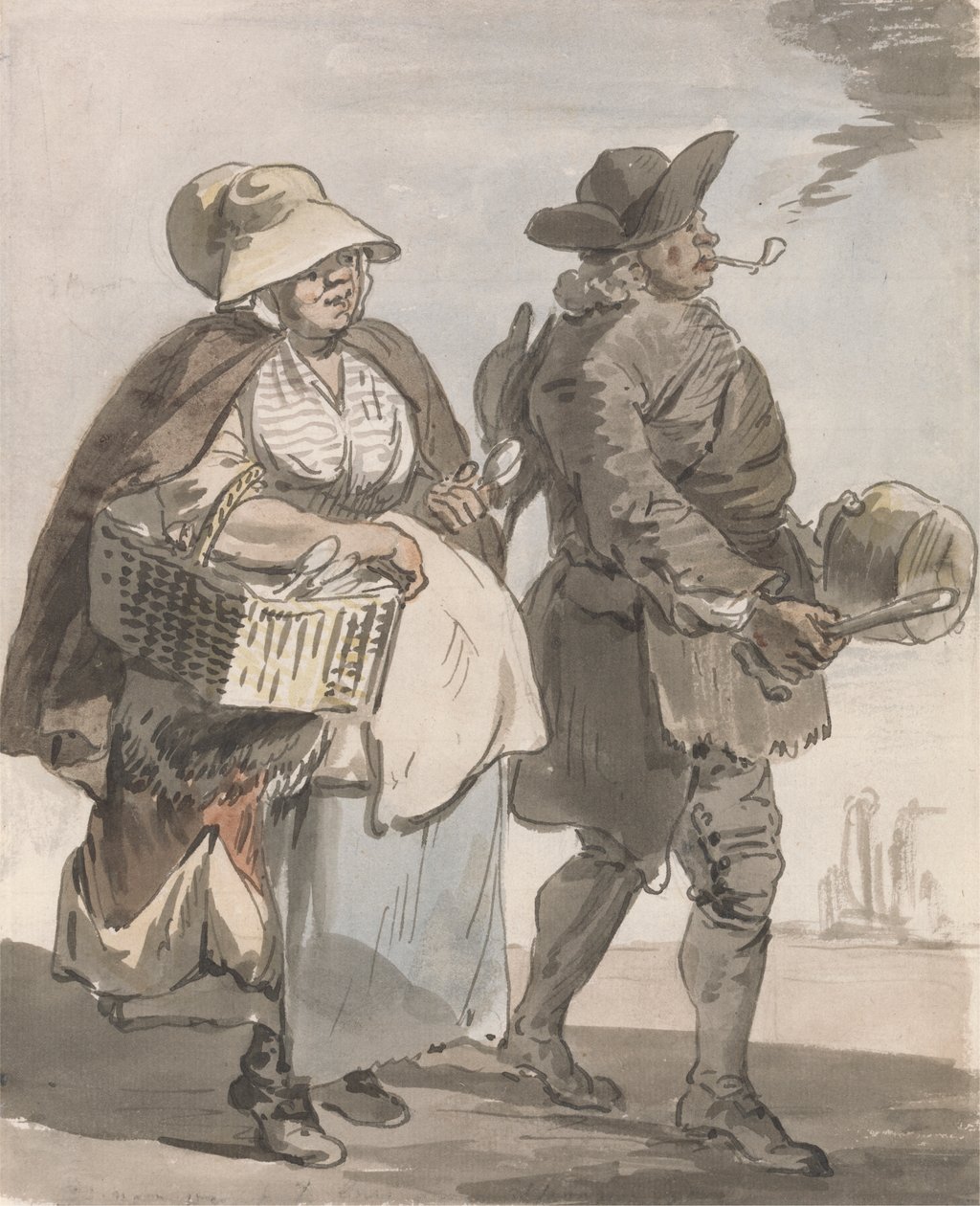 London huutaa: "Haluatko lusikoita..." tekijältä Paul Sandby