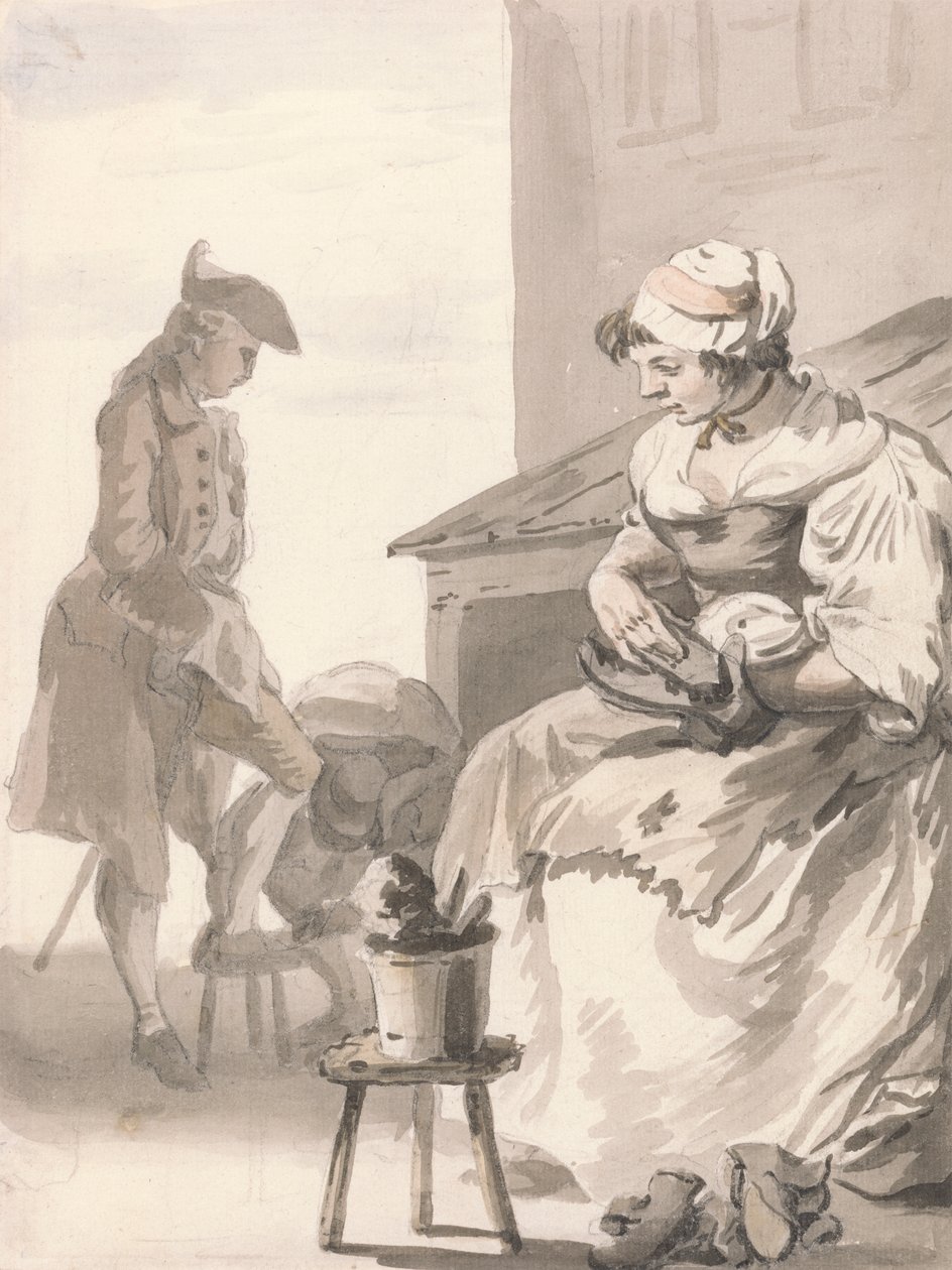 London Cries: Shoe Cleaner tekijältä Paul Sandby