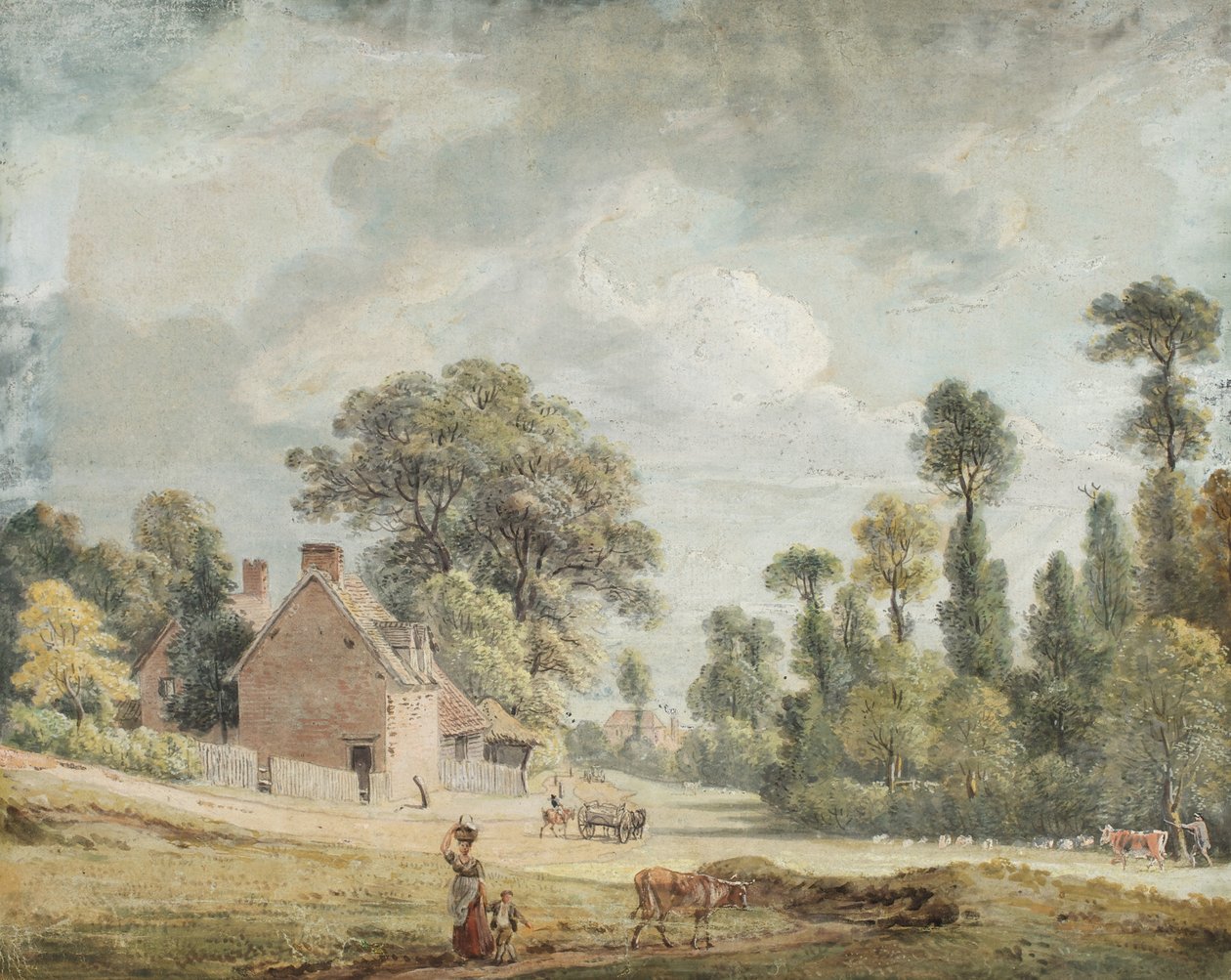 Katse alas Egham Hillille tekijältä Paul Sandby