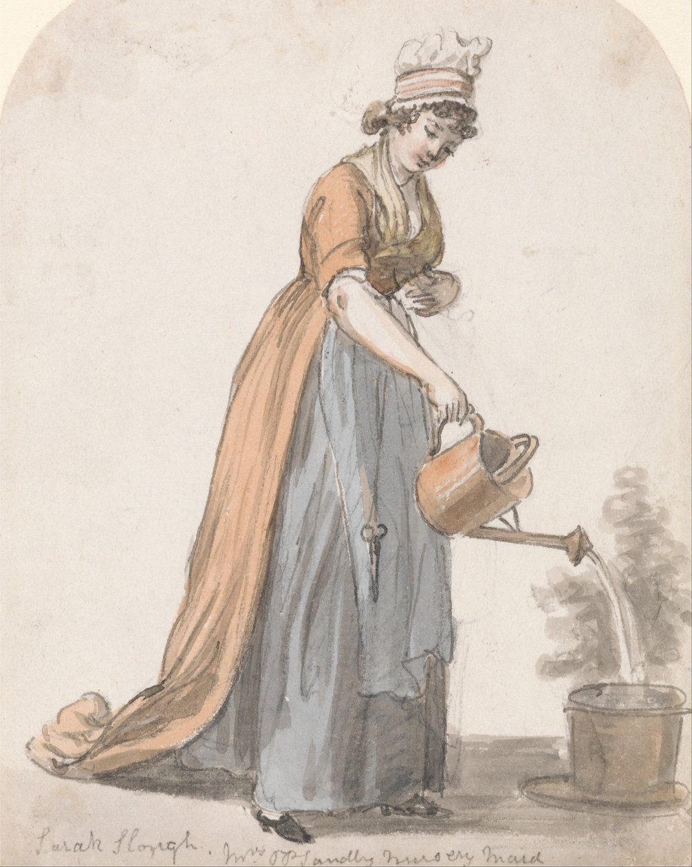 Sara Hough, rouva T. P. Sandbyn lastenhoitajatar, - tekijältä Paul Sandby