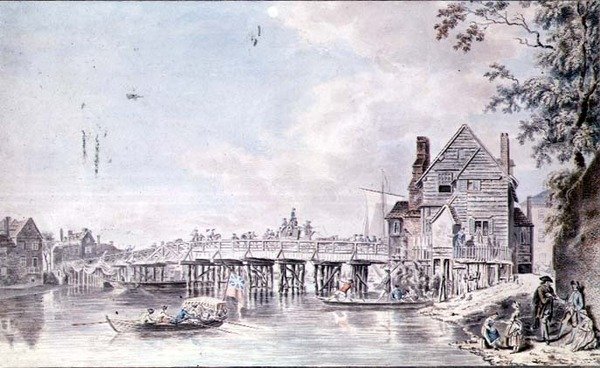 Windsorin vanha silta tekijältä Paul Sandby