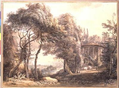 Pyöreä temppeli tekijältä Paul Sandby