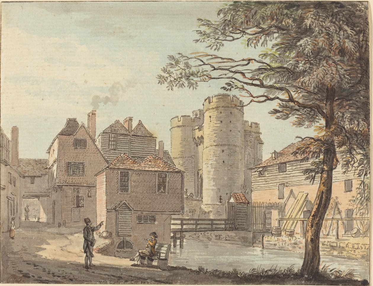 West Gate Canterburyssa tekijältä Paul Sandby