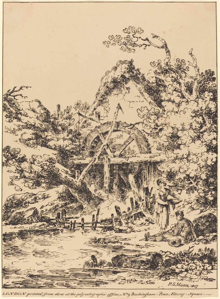 Vanha vesimylly tekijältä Paul Sandby Munn
