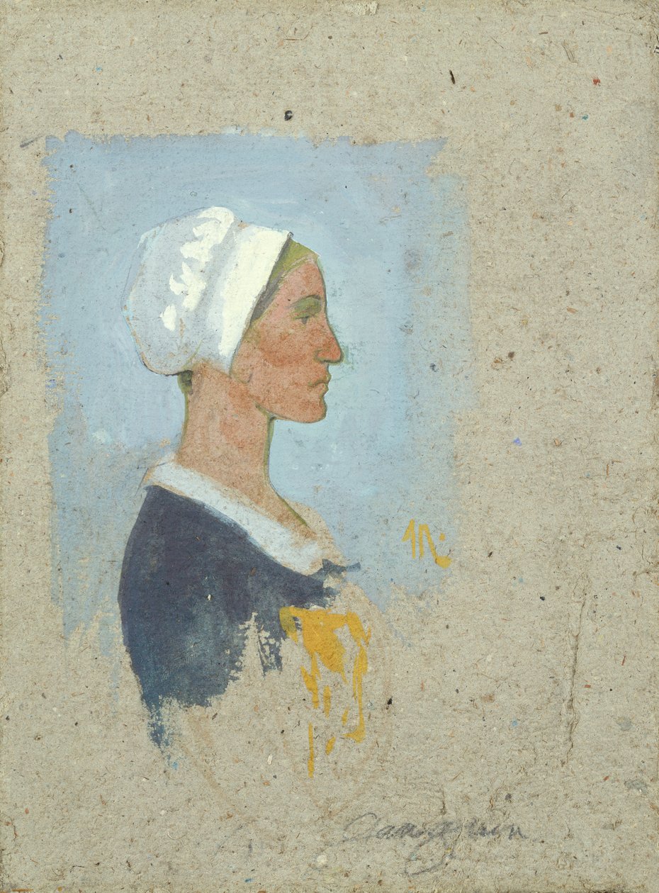 Breton talonpoikanainen (guassi laivalla) tekijältä Paul Sérusier