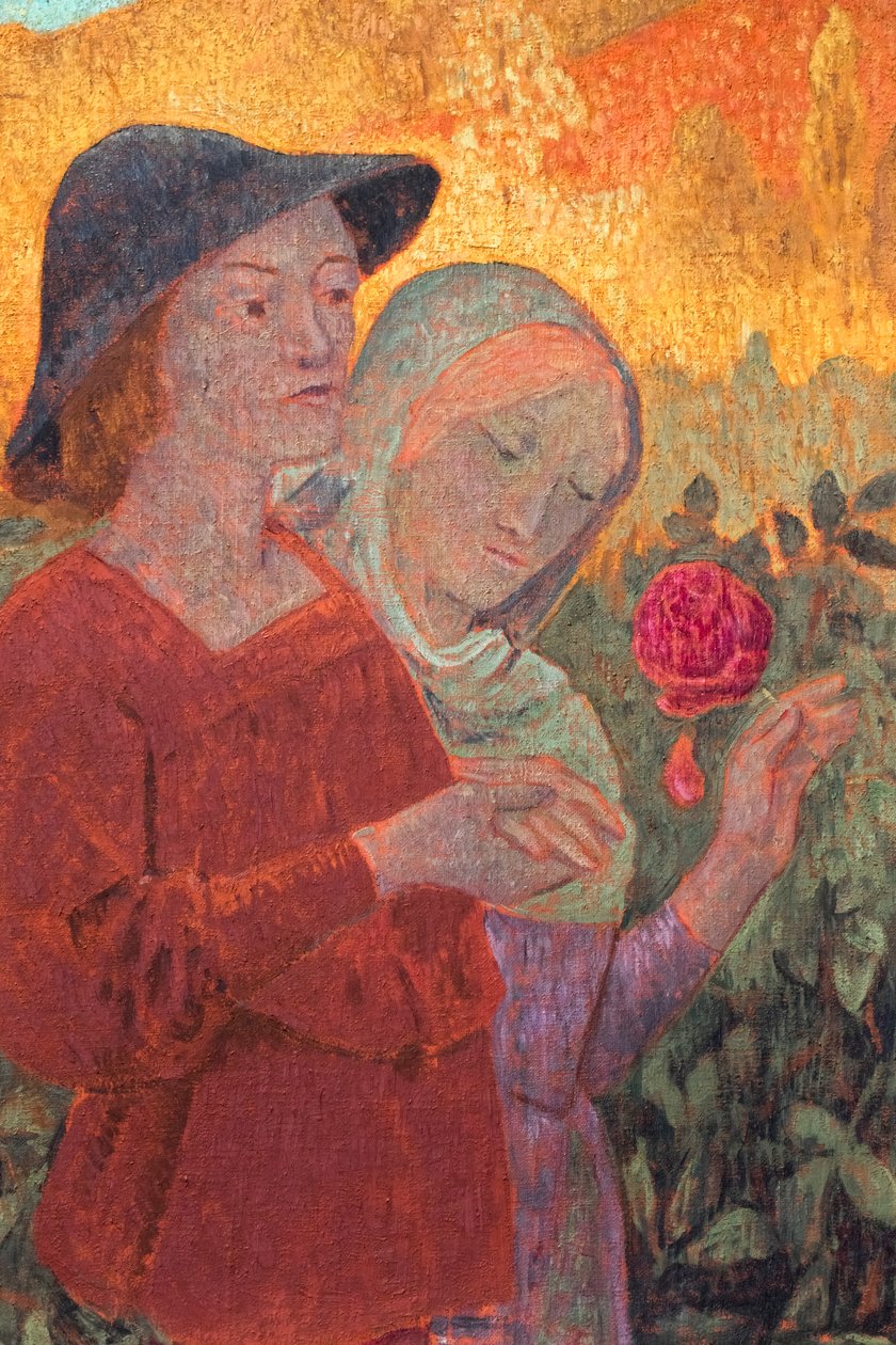 Mignonne, allons voir si la rose, yksityiskohta, n. 1910 (öljy kankaalle) tekijältä Paul Serusier