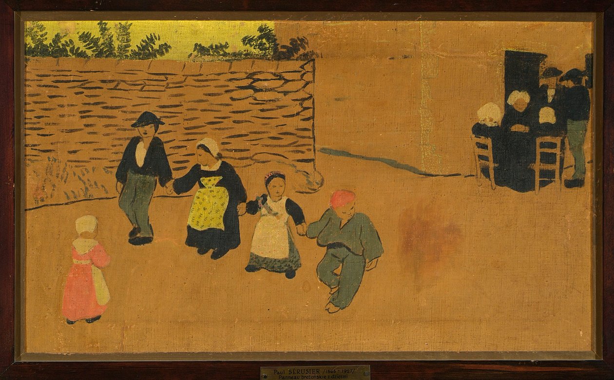 Bretonisches Paneel mit Kindern tekijältä Paul Sérusier