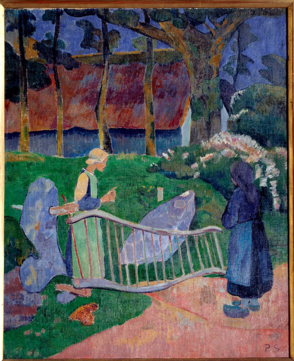 Kukkatynnyri tai pouldu. Paul Serusierin maalaus (1863-1927) tekijältä Paul Sérusier