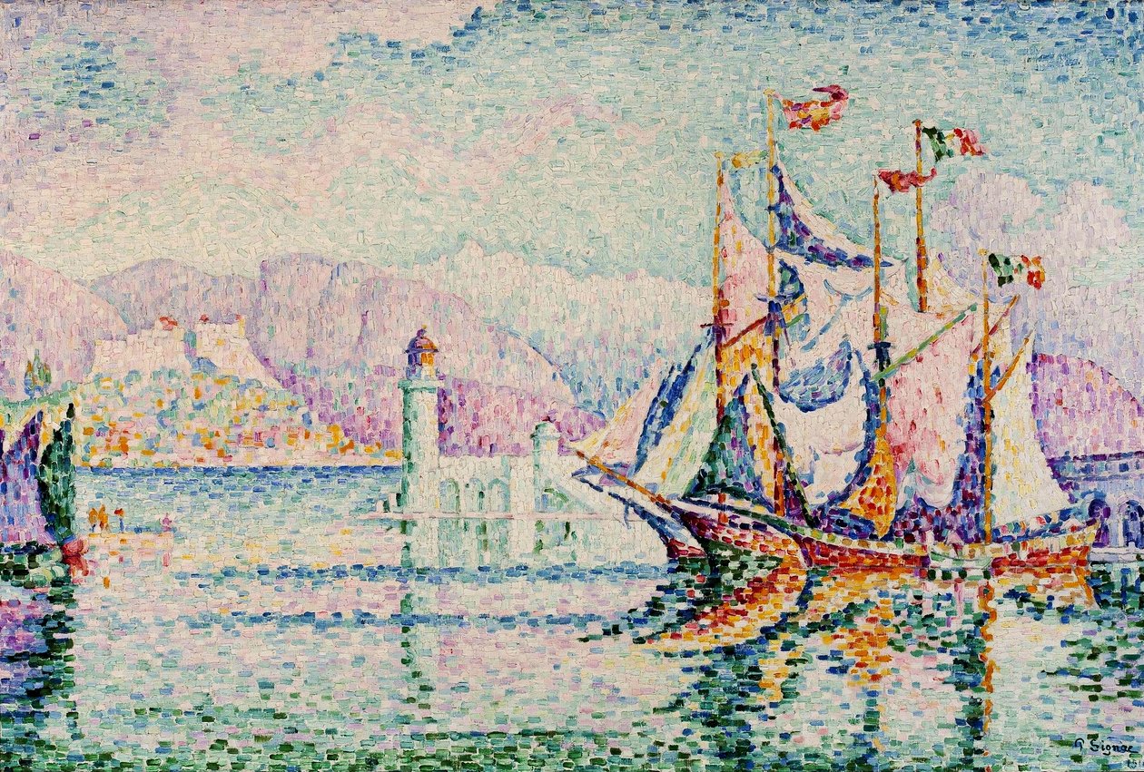 Antibes - Le matin. tekijältä Paul Signac