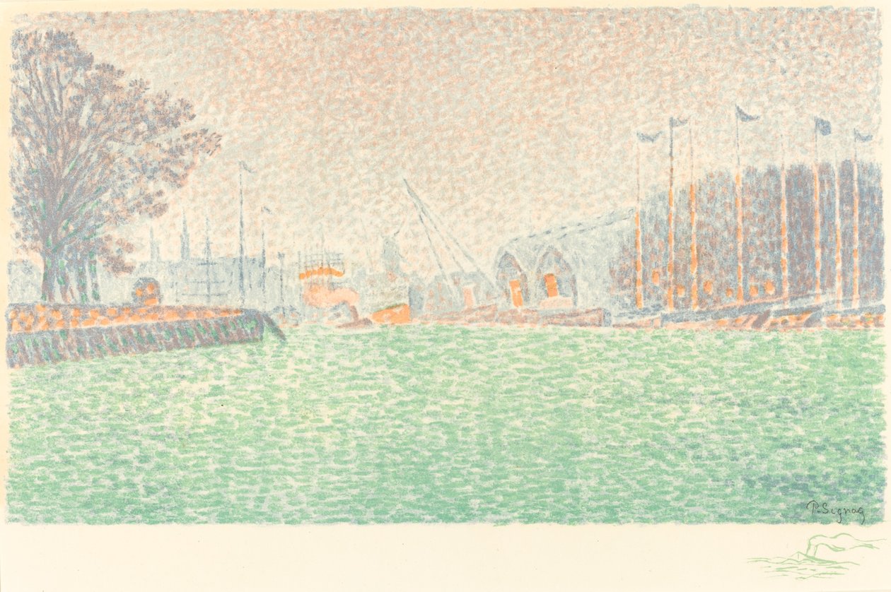 At Flushing (A Flessingue) tekijältä Paul Signac