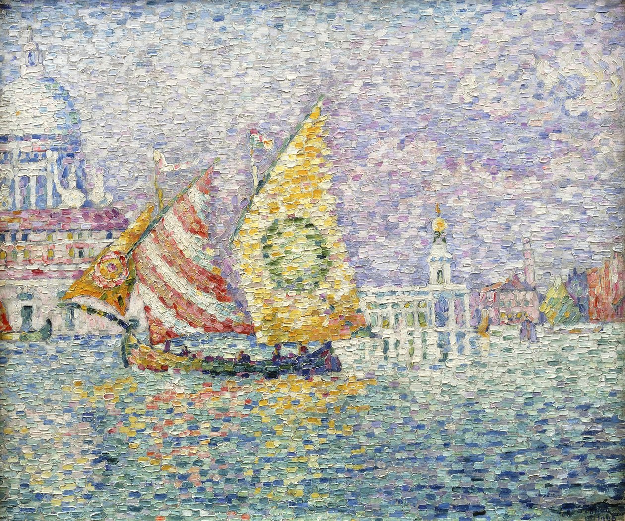 Bragozzo, Venetsia, 1905 tekijältä Paul Signac
