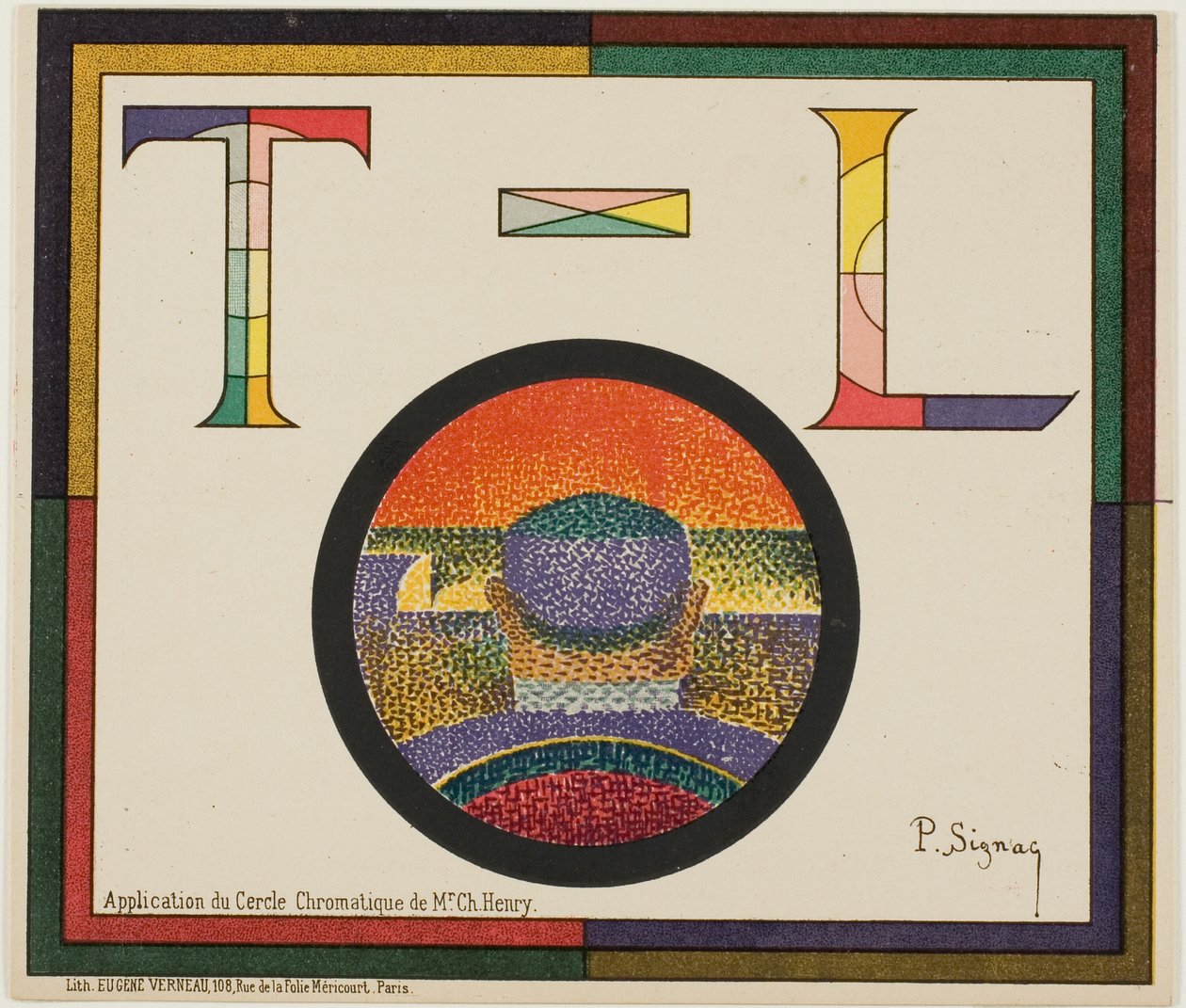 Kromaattinen ympyrä tekijältä Paul Signac